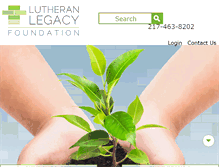 Tablet Screenshot of lutheranlegacyfoundation.org